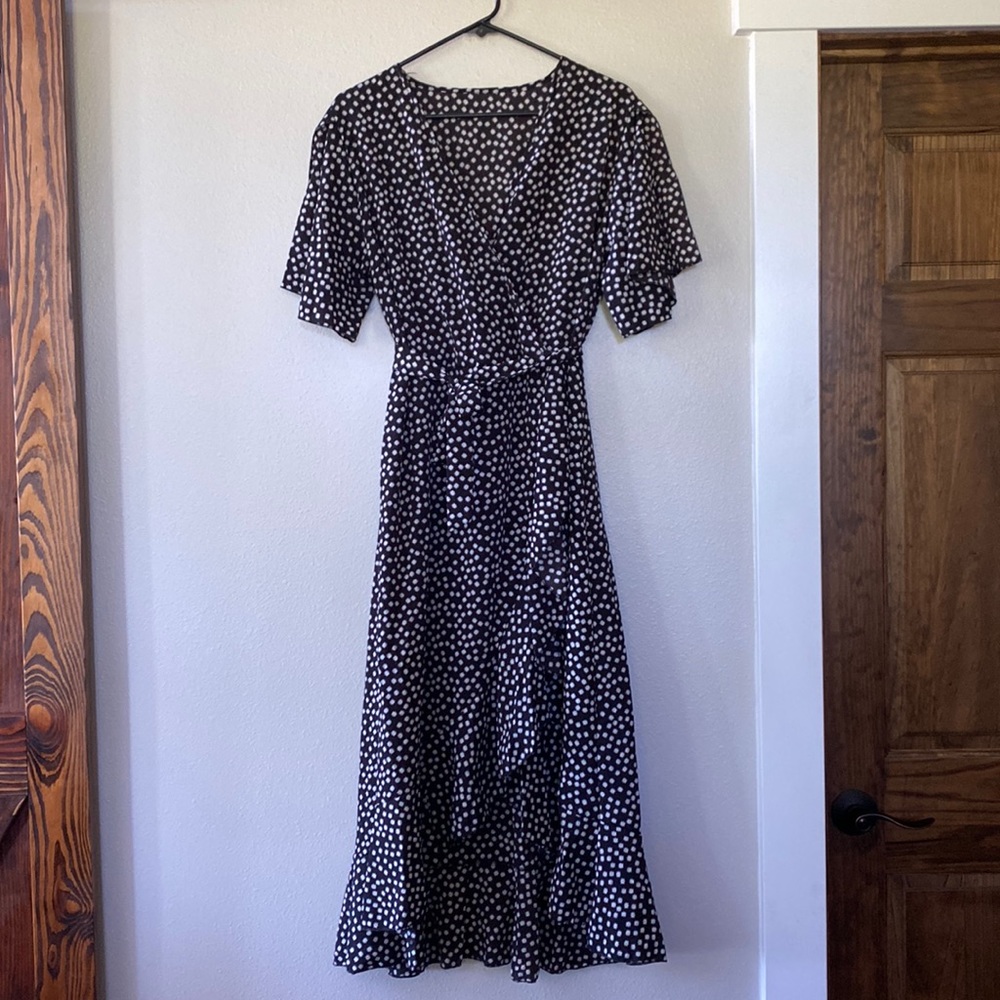 Faux wrap dress